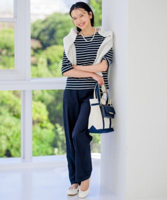 【Ｏｇｇｉ４月号掲載／一部店舗限定】Ａｒｍｏｒ－ｌｕｘ　５分袖　ボーダー　カットソー（ＫＫＷＷＣＭ０８３０）