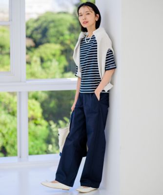 【Ｏｇｇｉ４月号掲載／一部店舗限定】Ａｒｍｏｒ－ｌｕｘ　５分袖　ボーダー　カットソー（ＫＫＷＷＣＭ０８３０）