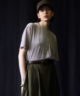 ＜23区 L (Women/大きいサイズ)＞【洗える】シアーベロア　リラックス　Ｔシャツ（ＫＫＷＷＧＡ０２３６）