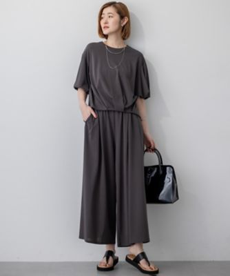 【ＷＥＢ＆一部店舗限定／接触冷感】ツイストコットンプレーティング　バルーンスリーブ　カットソー（ＫＫＷＷＧＡ０８１０）