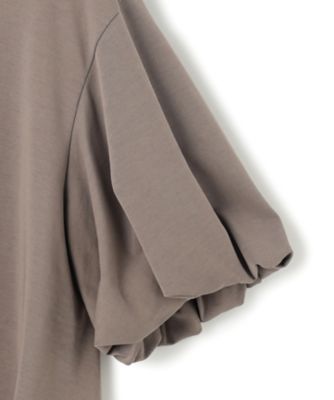 【ＷＥＢ＆一部店舗限定／接触冷感】ツイストコットンプレーティング　バルーンスリーブ　カットソー（ＫＫＷＷＧＡ０８１０）