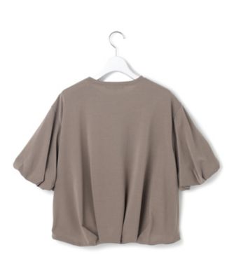【ＷＥＢ＆一部店舗限定／接触冷感】ツイストコットンプレーティング　バルーンスリーブ　カットソー（ＫＫＷＷＧＡ０８１０）