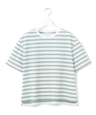 【洗える】シアーフライスボーダー　Ｔシャツ（ＫＫＷＷＧＭ０６３８）