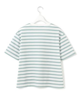 【洗える】シアーフライスボーダー　Ｔシャツ（ＫＫＷＷＧＭ０６３８）