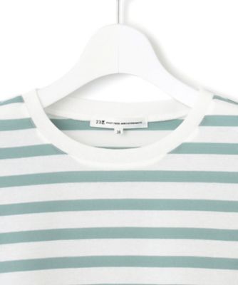 【洗える】シアーフライスボーダー　Ｔシャツ（ＫＫＷＷＧＭ０６３８）