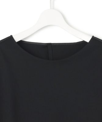 【Ｌサイズ限定／洗える】スカーフプリントコンビ　バックフレア　カットソー（ＫＫＷＷＧＭ６８６３）