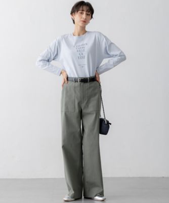 tシャツ 「洗える」レタープリント ロンTEE レディース 洗える】レタープリント ロンTEE / 23区 | ファッション通販