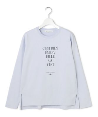 tシャツ 「洗える」レタープリント ロンTEE レディース 洗える】レタープリント ロンTEE / 23区 | ファッション通販