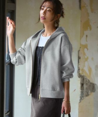 ＜23区 L (Women/大きいサイズ)＞【洗える】コットンエアーダンボール　コクーン　フーディー（ＫＫＷＷＧＷ０４３１）