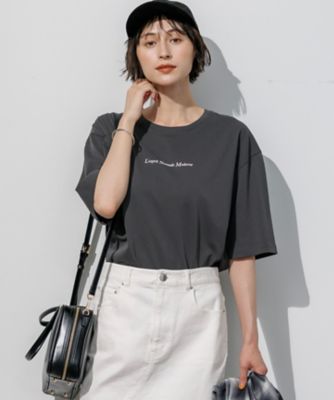 ドロップショルダー　メッセージ　ロゴＴシャツ（ＫＫＷＷＬＡ０２３６）