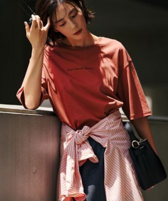 ドロップショルダー　メッセージ　ロゴＴシャツ（ＫＫＷＷＬＡ０２３６）