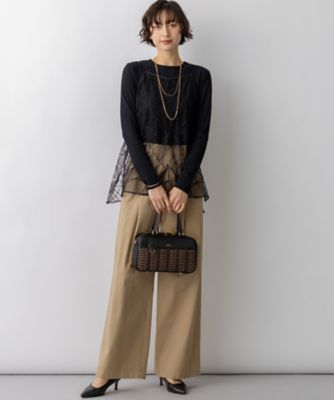 刺繍レース キャミソール（KKWWLM0334） | 23区 L (Women