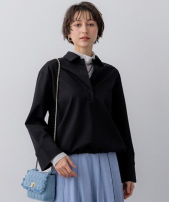 ＜23区 L (Women/大きいサイズ)＞コンパクトツイル　スキッパー　カットソー（ＫＫＷＷＬＳ０２３３）