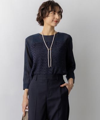 パフィージャカードブラウス ALEA]パフスリーブジャカードブラウス | KOBUNSHA SELECT SHOP | [ALEA