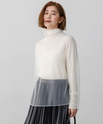 見上愛さん着用】チュールレイヤード プルオーバー トップス
