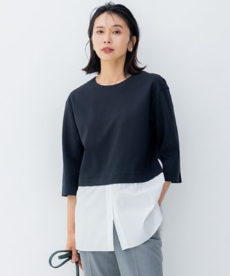 ＜23区 L (Women/大きいサイズ)＞【洗える】コンビネーション　チュニック　カットソー（ＫＫＷＷＳＡ０２３０）