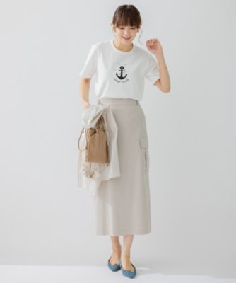 【洗える】アンカーロゴプリント　半袖　Ｔシャツ（ＫＫＷＷＳＭ０３３２）