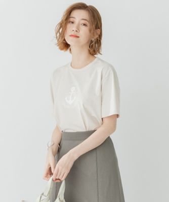 【洗える】アンカーロゴプリント　半袖　Ｔシャツ（ＫＫＷＷＳＭ０３３２）