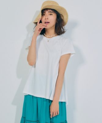 ＜23区 L (Women/大きいサイズ)＞【洗える】ＡＬＢＩＮＩジャージー　Ａライン　Ｔシャツ（ＫＫＷＷＳＭ０５３３）