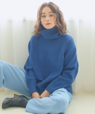ウールカシミヤブレンドバルキー　タートルネック　ニット（ＫＲ２３ＩＷ０５０３）