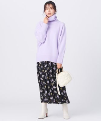 ウールカシミヤブレンドバルキー　タートルネック　ニット（ＫＲ２３ＩＷ０５０３）