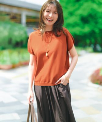 一部予約／見上愛さん着用／BAILA掲載】レーヨンポリエステル