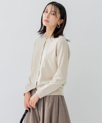 ＜23区 (Women)＞【アンサンブル対応／洗える】プレミアム　コットン　カーディガン（ＫＲ２３ＳＳ０２５０）
