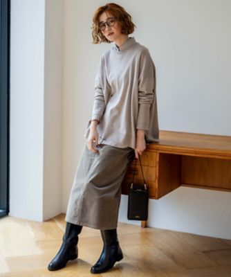 【ＷＥＢ限定カラーあり／洗える】ウーステッドウール　ビッグシルエット　ニット（ＫＲ２３ＳＷ０４５６）