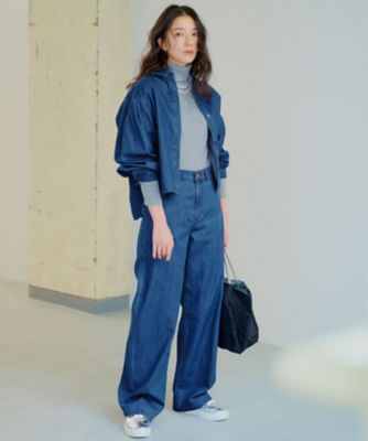【Ｏｇｇｉ１月号／ＣＬＡＳＳＹ．１１月号掲載】ウーステッドウール　リブタートルネック　ニット（ＫＲ２６ＣＷ０４５４）