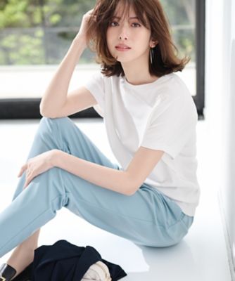23区 L (Women/大きいサイズ)/ニジュウサンク エル 【新色追加/洗える】レーヨンポリエステルストレッチ プルオーバー ニット(KR26GM0454)