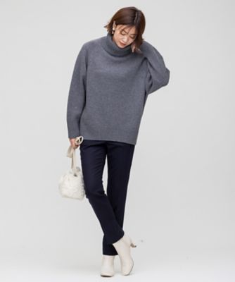 ウールカシミヤブレンドバルキー　タートルネック　ニット（ＫＲ２６ＩＷ０５０３）