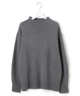 【素敵なあの人掲載】ウールカシミヤブレンドバルキー　モックネック　ニット（ＫＲ２６ＩＷ０５０４）