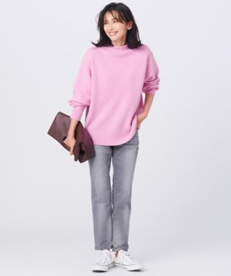 【素敵なあの人掲載】ウールカシミヤブレンドバルキー　モックネック　ニット（ＫＲ２６ＩＷ０５０４）