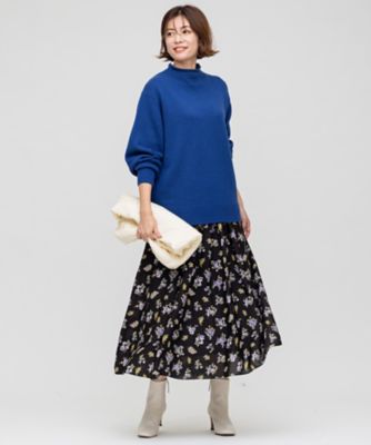 素敵なあの人掲載】ウールカシミヤブレンドバルキー モック