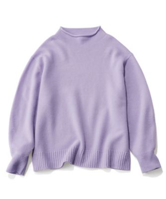 【素敵なあの人掲載】ウールカシミヤブレンドバルキー　モックネック　ニット（ＫＲ２６ＩＷ０５０４）