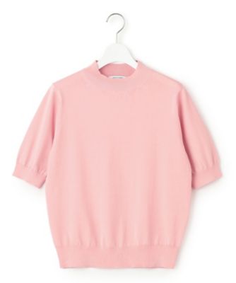 【Ｏｇｇｉ４月号掲載／洗える】プレミアムビオコットン　半袖　ニット（ＫＲ２７ＣＳ０２５１）