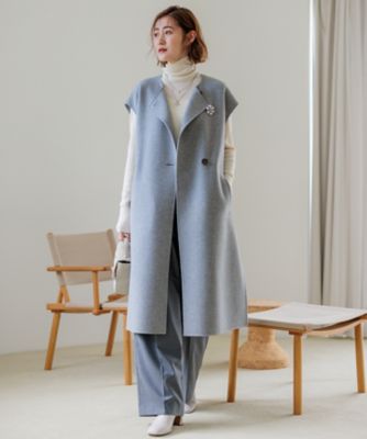【Ｏｇｇｉ１月号／ＣＬＡＳＳＹ．１１月号掲載】ウーステッドウール　リブタートルネック　ニット（ＫＲ２７ＣＷ０４５４）