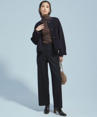 【Ｏｇｇｉ１月号／ＣＬＡＳＳＹ．１１月号掲載】ウーステッドウール　リブタートルネック　ニット（ＫＲ２７ＣＷ０４５４）