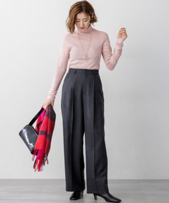 滝沢眞規子さん着用／WEB限定カラーあり】ウーステッドウール リブ