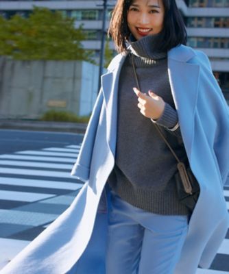 タグ付き✨23区 ニジュウサンク　ニット　ウール　タートル　ボタン　44 セール】 ピュアカシミヤ タートルネック ニット （ニット