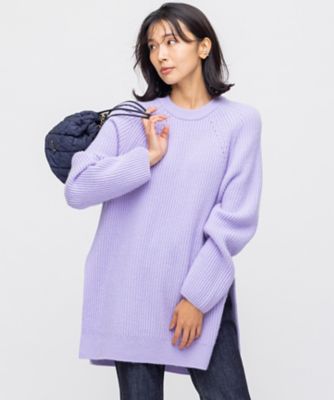 ウールカシミヤブレンドバルキー チュニック ニット(504607218