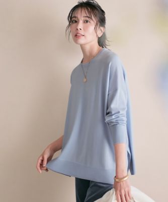 ＜23区 S (Women/小さいサイズ)＞【１２色展開／新色追加】ウーステッドウール　ビッグシルエット　ニット（ＫＲ２７ＮＷ０４５４）