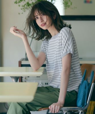 ＜23区 S (Women/小さいサイズ)＞【洗える／好評につき新色追加】レーヨンポリエステルストレッチ　プルオーバー　ニット（ＫＲ２７ＳＭ０４５４）