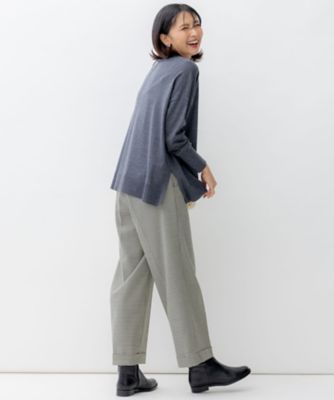 【ＷＥＢ限定カラーあり／洗える】ウーステッドウール　ビッグシルエット　ニット（ＫＲ２７ＳＷ０４５６）
