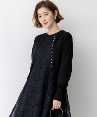 ＜23区 L (Women/大きいサイズ)＞【ＡＰＰＬＡＵＤＩＲ】コンパクト　ラメカーディガン（ＫＲＡ２ＬＳ０７２５）