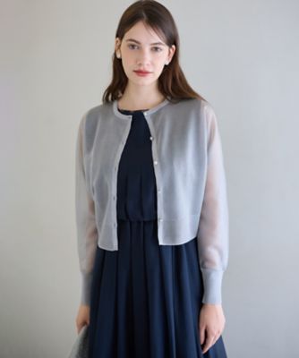 美品 エムズグレイシー カーディガン ルネ、フォクシー、アナトリエ、トッカ CLASSY．11月号掲載／洗える】ラクーンブレンドダブルフェイス
