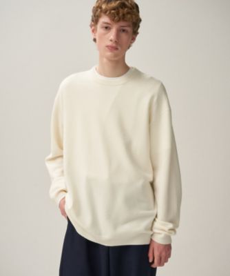 ATON - ATON WOOL COTTON DOUBLE クルーネックプルオーバー ATON WOOL COTTON DOUBLE クルーネックプルオーバー