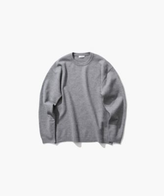 新品❤️MARK&LONA グレー クルーネックセーター FINE WOOL MELTON ｜ クルーネックセーター
