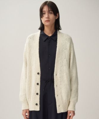 ✨新品未使用 ATON COTTON SILK VNECK カーディガン シルク COTTON SILK | Vネックカーディガン / ATON | ファッション通販