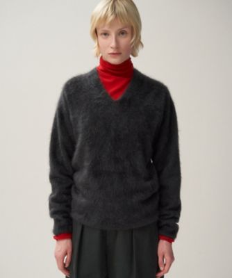 ＜ATON (Women/Men)＞ＲＯＹＡＬ　ＣＡＳＨＭＥＲＥ　ＦＵＲ　｜　Ｖネックセーター（ＫＲＡＧＣＷ０９１０）